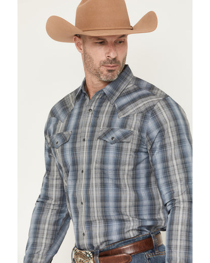Men's Wild Creek Plaid Print Long Sleeve Snap Western Shirt | Cody James Clothing