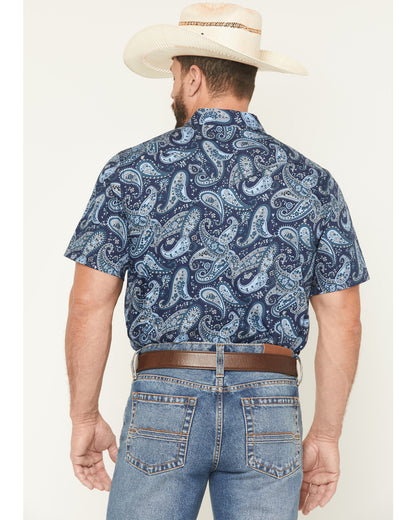 Men's Westward Paisley Print Short Sleeve Snap Western Shir | Cody James Clothing|Boys