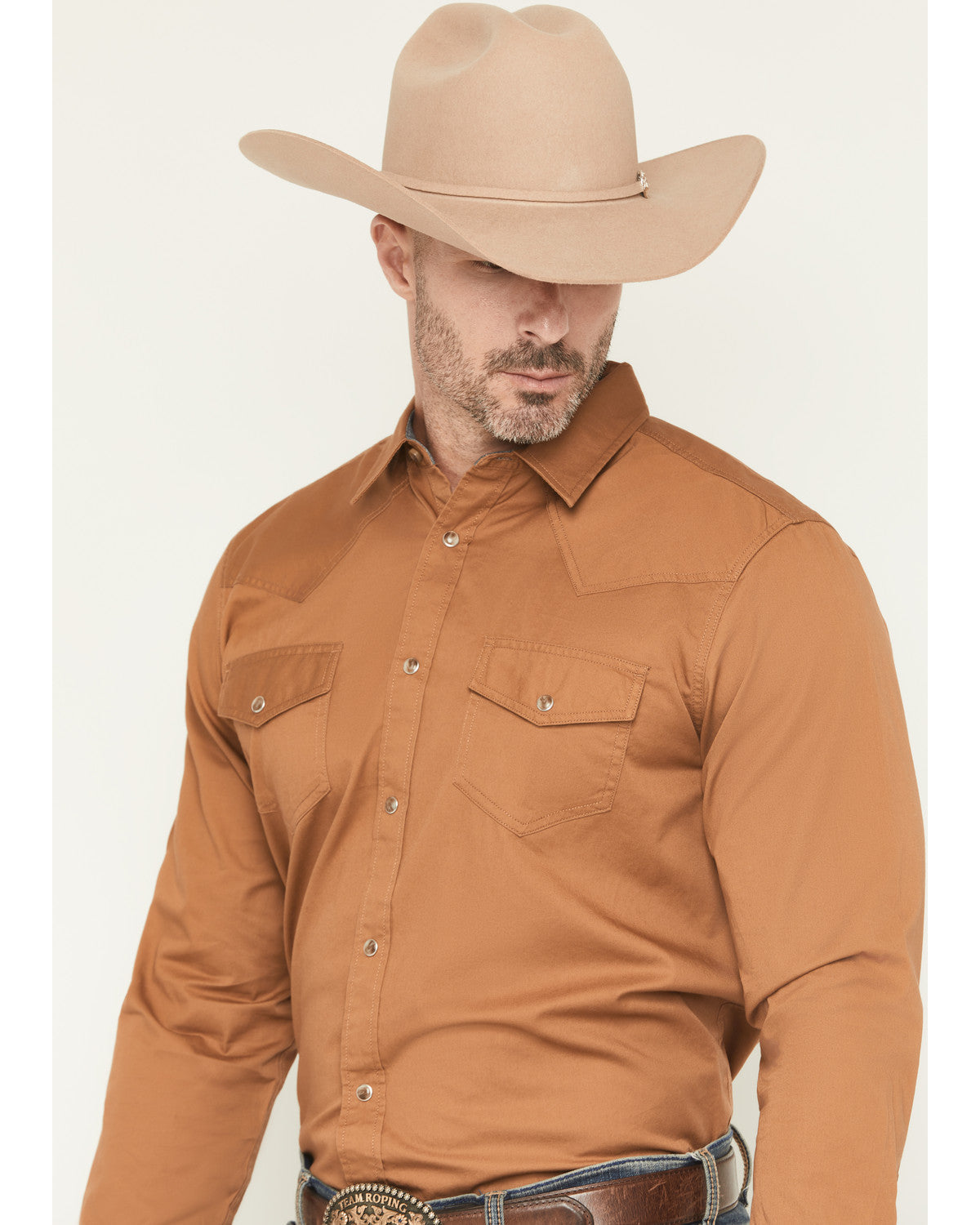 Men's Treadstone Solid Long Sleeve Snap Western Shirt | Cody James Clothing