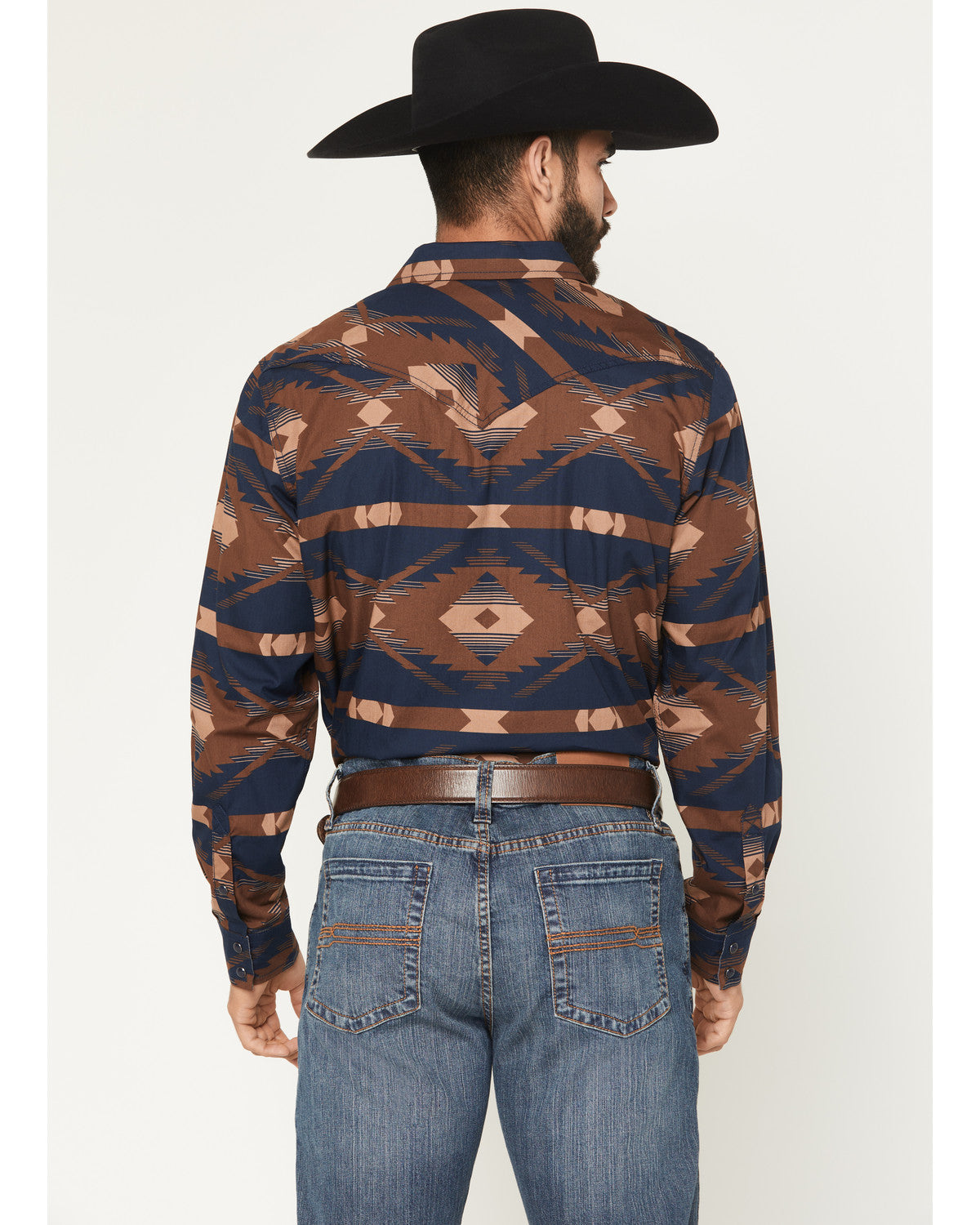 Men's Red River Range Southwestern Print Long Sleeve Snap W | Cody James Clothing
