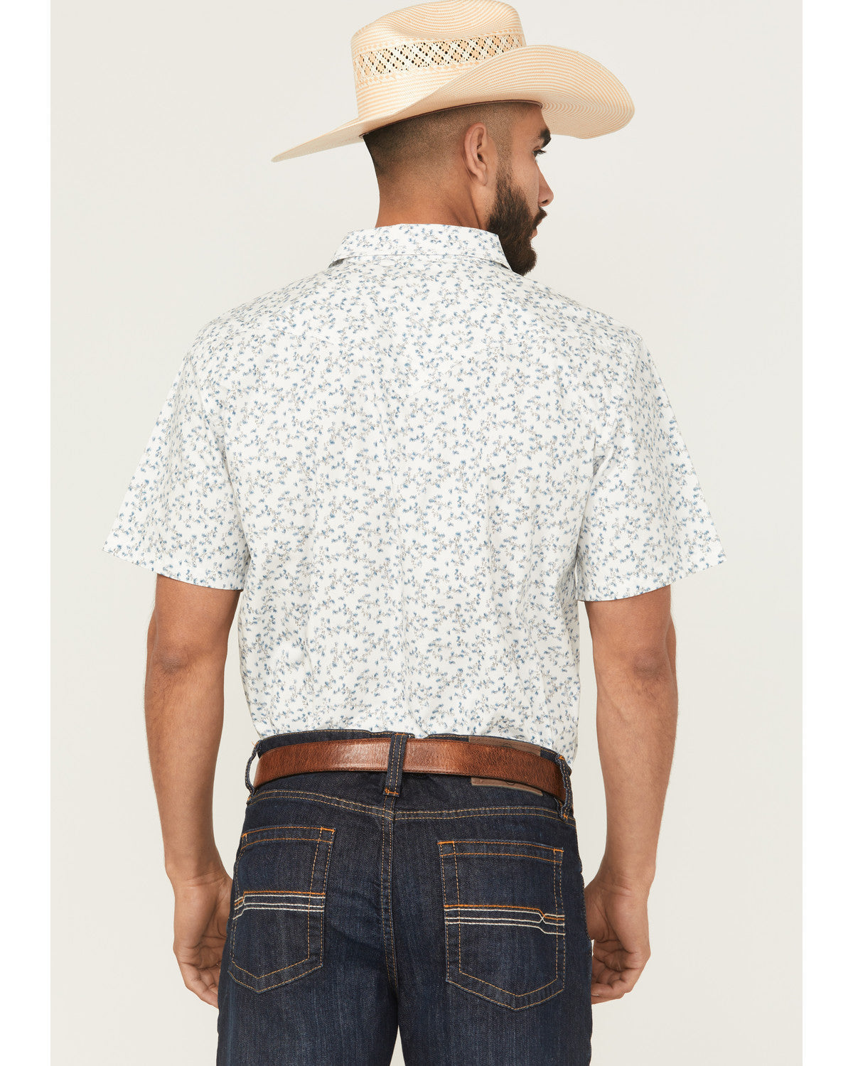 Rodeo Drive Floral Print Short Sleeve Snap Western Shirt | Cody James Clothing