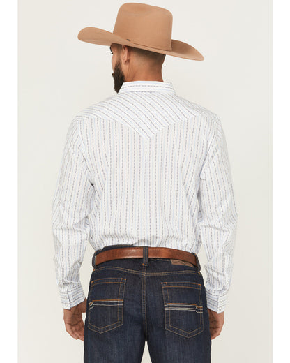 Men's Wild West Striped Long Sleeve Snap Western Shirt | Cody James Clothing