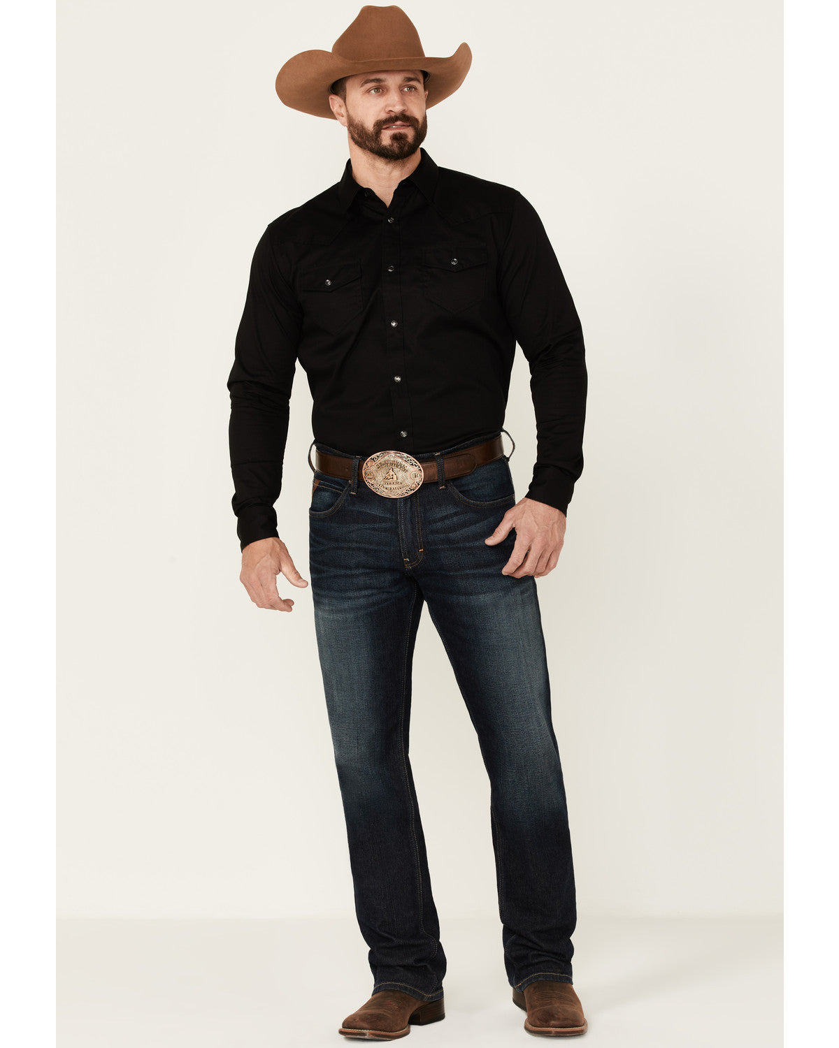 Men's Solid Treadstone Long Sleeve Snap Western Shirt - Big | Cody James Clothing