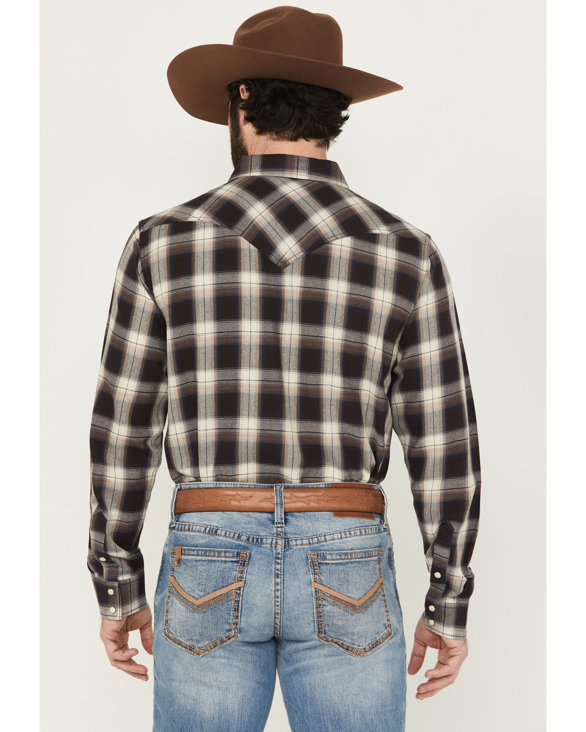 Men's Cowboy Code Plaid Print Long Sleeve Snap Western Shir | Cody James Clothing