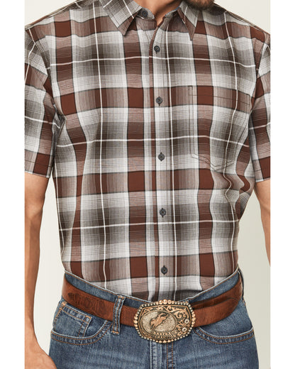 Men's Urban Rodeo Plaid Print Short Sleeve Button-Down West | Cody James Clothing
