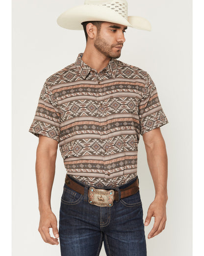 Men's Captain Southwestern Print Short Sleeve Button-Down S | Cody James Clothing