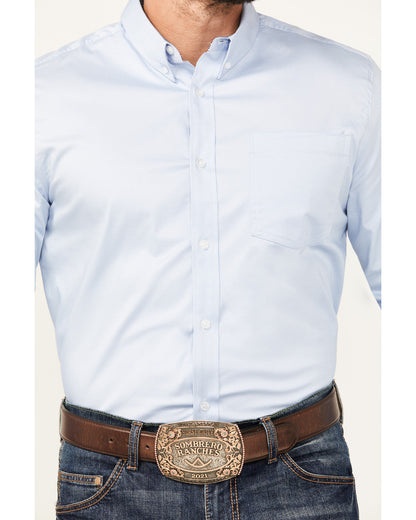 Men's Performance Twill Solid Long Sleeve Button-Down Weste | Cody James Clothing|Sale