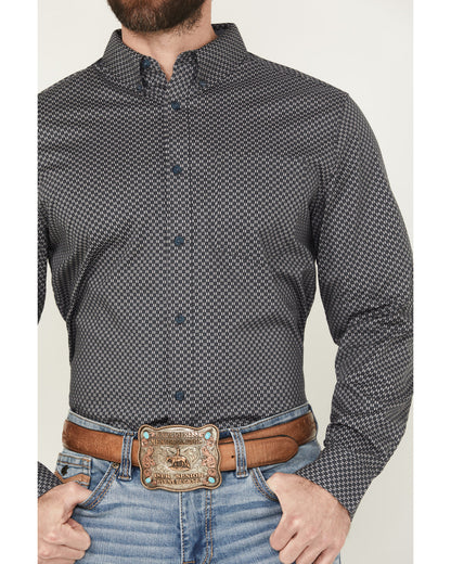 Men's San Juan Geo Print Long Sleeve Button-Down Stretch We | Cody James Clothing|Boys