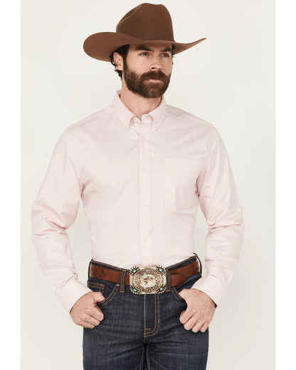 Men's Basic Twill Long Sleeve Button-Down Performance Weste | Cody James Clothing