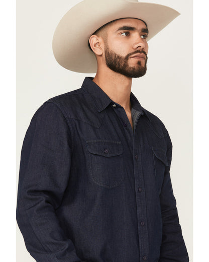 Black 1978® Men's Mamba Dark Wash Denim Long Sleeve Button- | Cody James Clothing|Sale