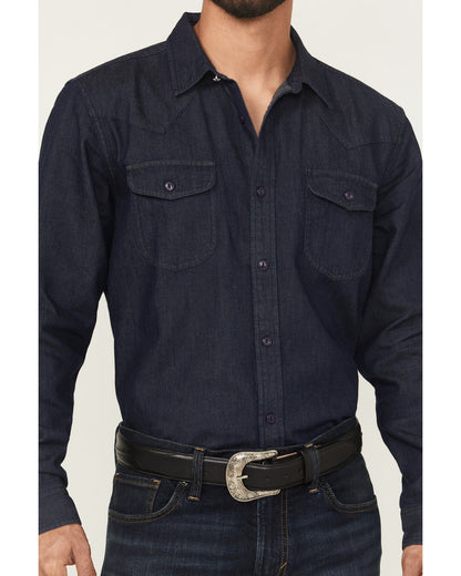 Black 1978® Men's Mamba Dark Wash Denim Long Sleeve Button- | Cody James Clothing|Sale