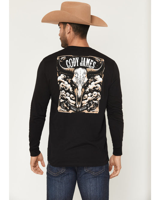 Men's Steerhead Long Sleeve Graphic T-Shirt | Cody James Clothing|Sale