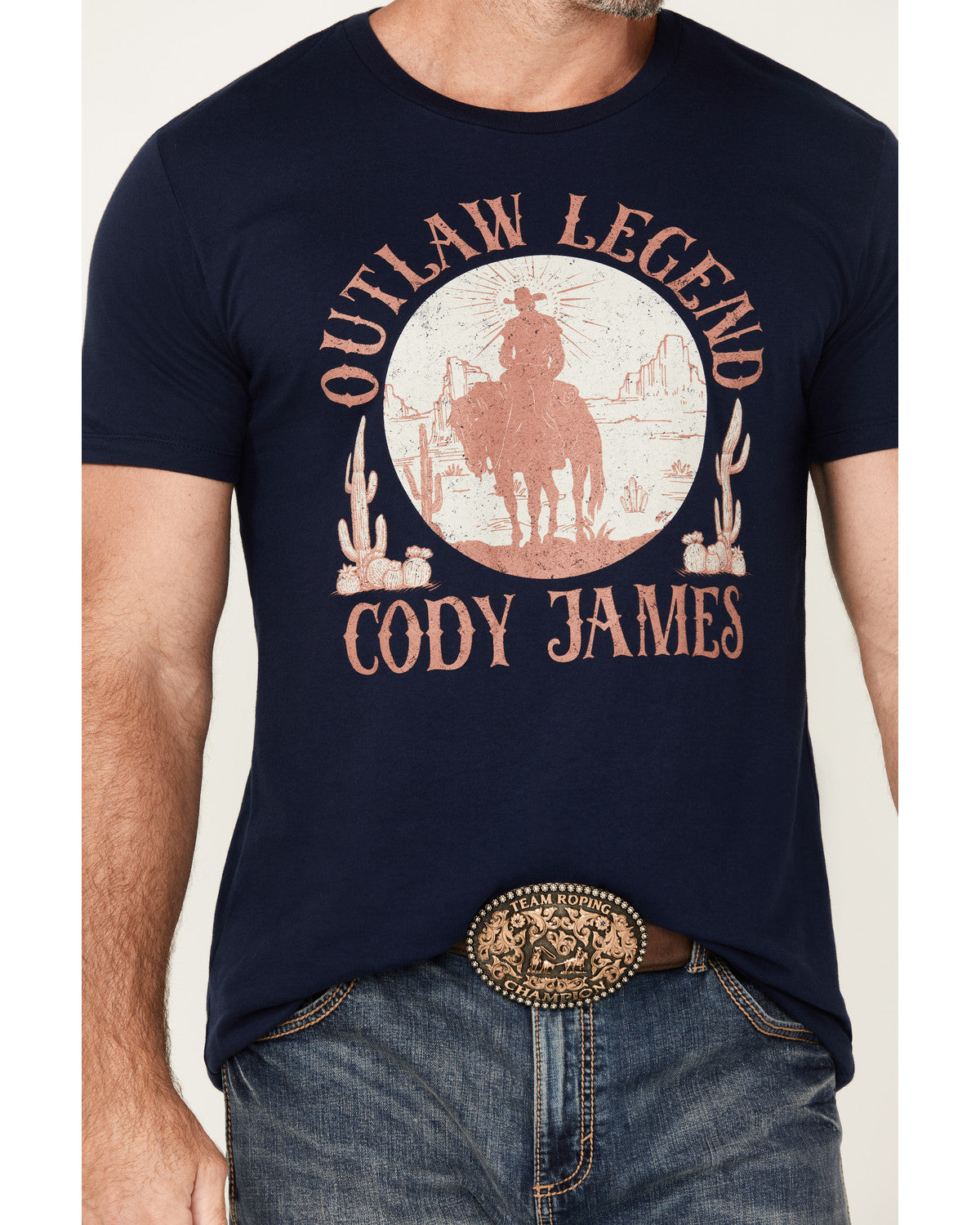 Men's Legendary Desert Cowboy Short Sleeve Graphic T-Shirt | Cody James Clothing|Sale