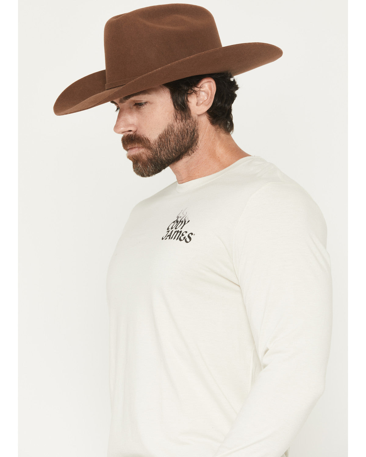 Men's Smoke Skeleton Long Sleeve Graphic T-Shirt | Cody James Clothing