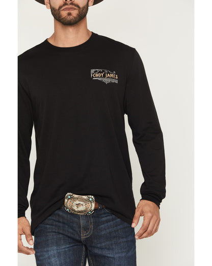 Men's Whiskey Verbiage Long Sleeve Graphic T-Shirt | Cody James Clothing