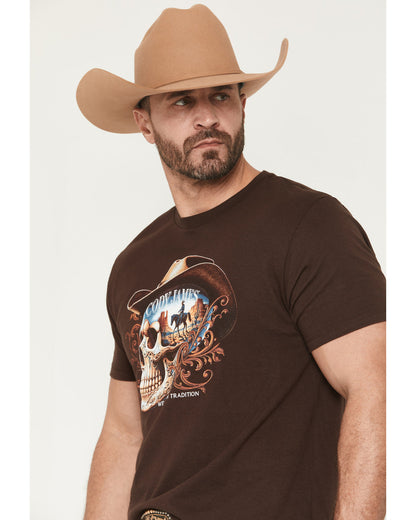 Men's Scenic Skull Head Short Sleeve Graphic T-Shirt | Cody James Clothing
