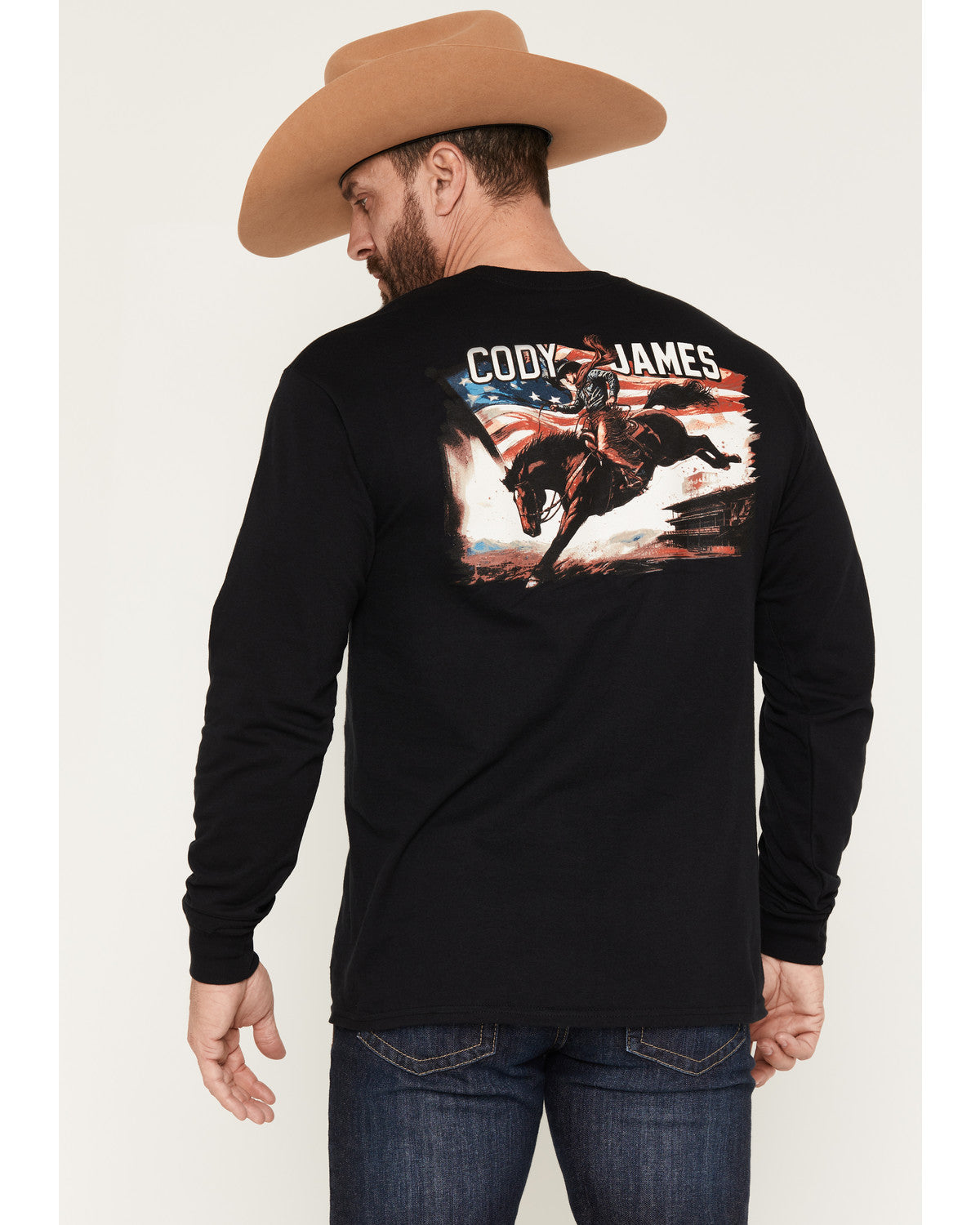 Men's American Legend Long Sleeve Graphic T-Shirt | Cody James Clothing