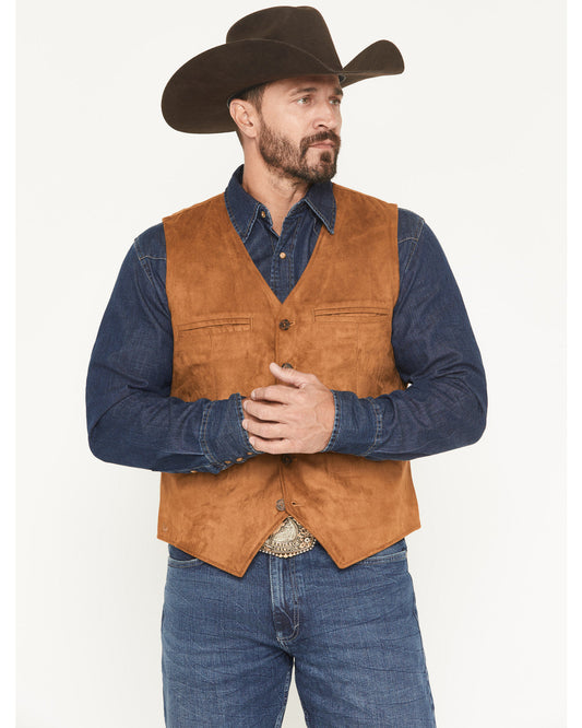 Men's Howard Faux Suede Button-Down Vest | Cody James Clothing