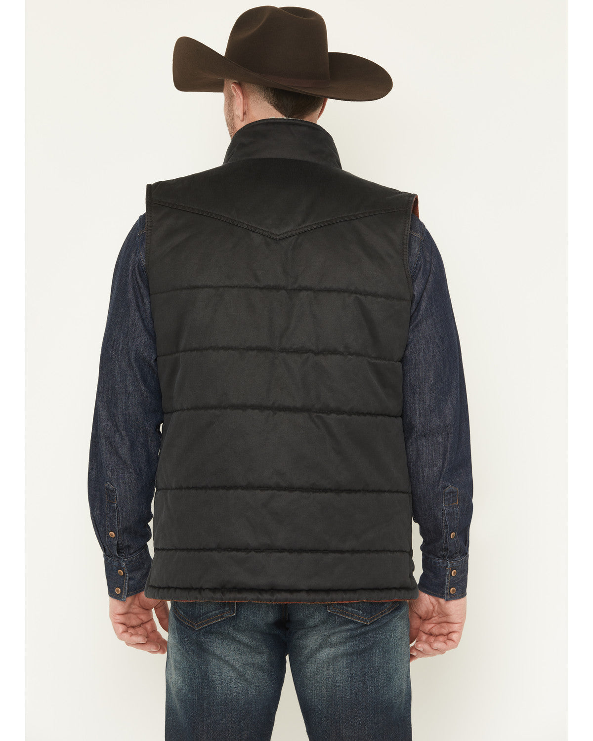 Men's Oil Slick Snap Lined Vest | Cody James Clothing