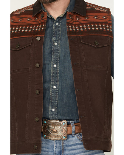 Men's Iroquois Southwestern Trucker Vest | Cody James Clothing|Sale