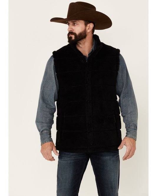 Men's Mesa Quilted Snap-Front Sherpa Vest | Cody James Clothing|Sale