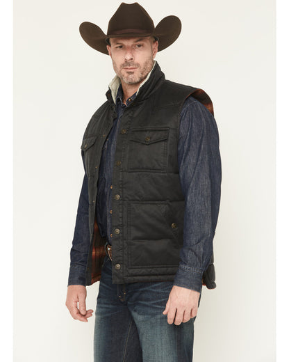 Men's Oil Slick Snap Lined Vest - Tall | Cody James Clothing