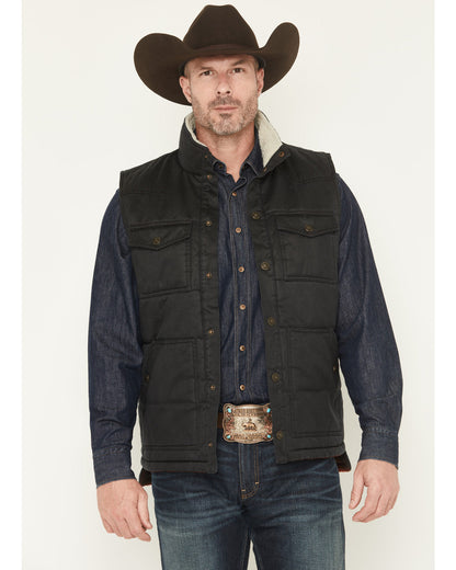 Men's Oil Slick Snap Lined Vest - Big | Cody James Clothing