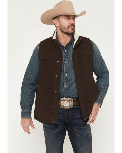 Men's Miller Sherpa Lined Wool Vest | Cody James Clothing|Sale
