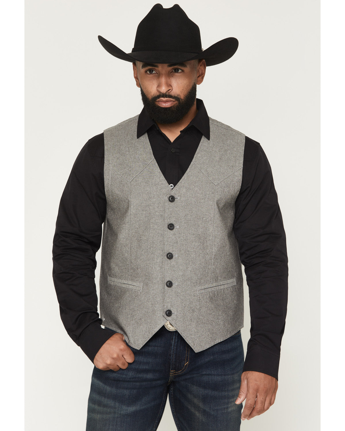 Men's Brogue Button-Down Vest | Cody James Clothing