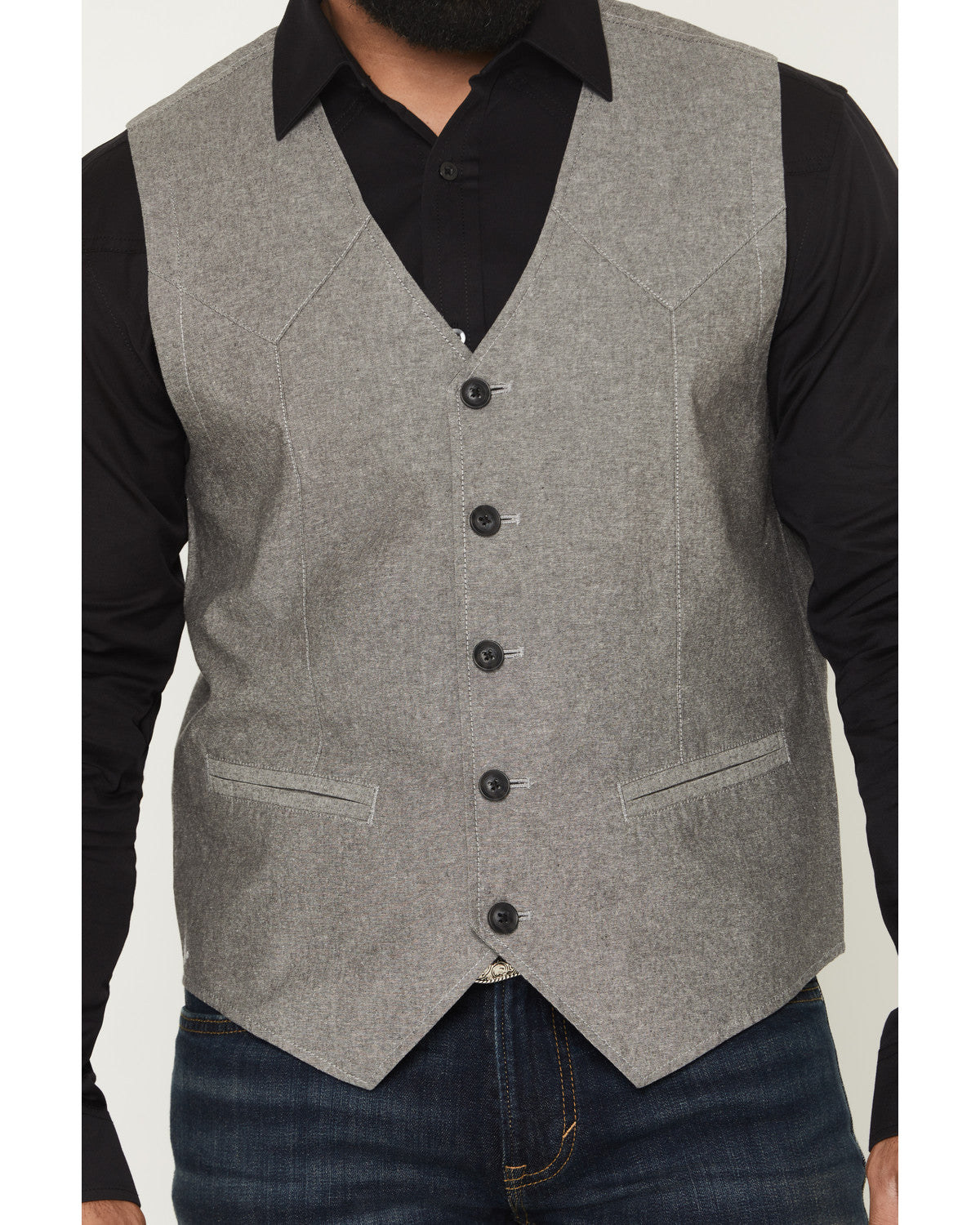 Men's Brogue Button-Down Vest | Cody James Clothing