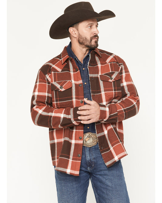 Men's Baxter Sherpa Lined Plaid Print Flannel Shirt Jacket | Cody James Clothing|Sale