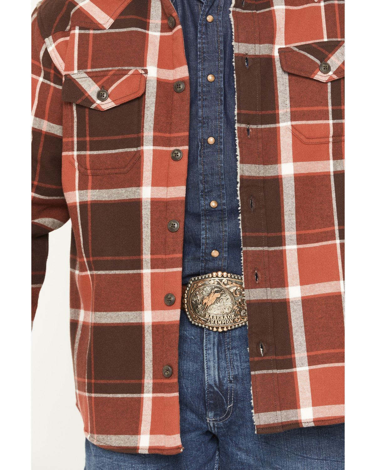 Men's Baxter Sherpa Lined Plaid Print Flannel Shirt Jacket | Cody James Clothing|Sale