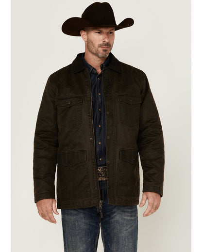 Men's Road Dust Washed Oil Skin Long Jacket - Tall | Cody James Clothing