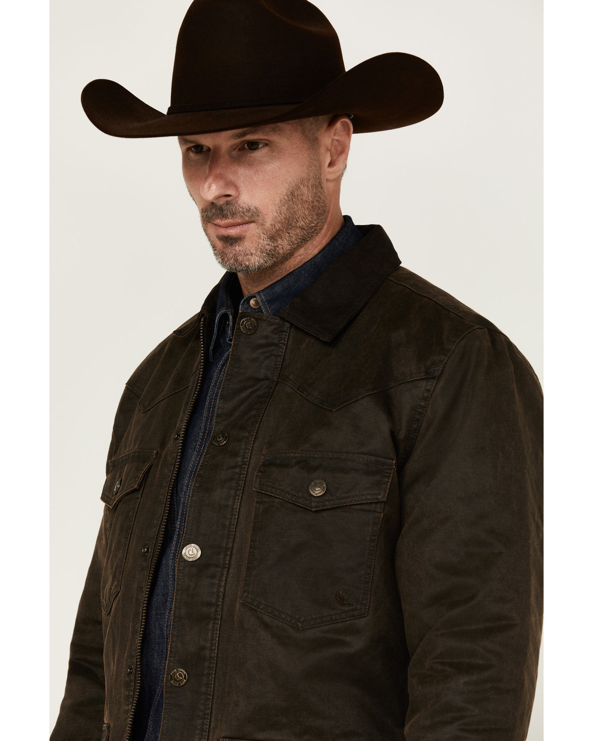 Men's Road Dust Washed Oil Skin Long Jacket - Big | Cody James Clothing|Sale