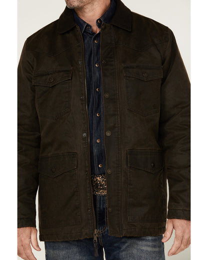 Men's Road Dust Washed Oil Skin Long Jacket - Big | Cody James Clothing|Sale