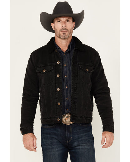 Men's Outlaw Sherpa Lined Denim Trucker Jacket | Cody James Clothing