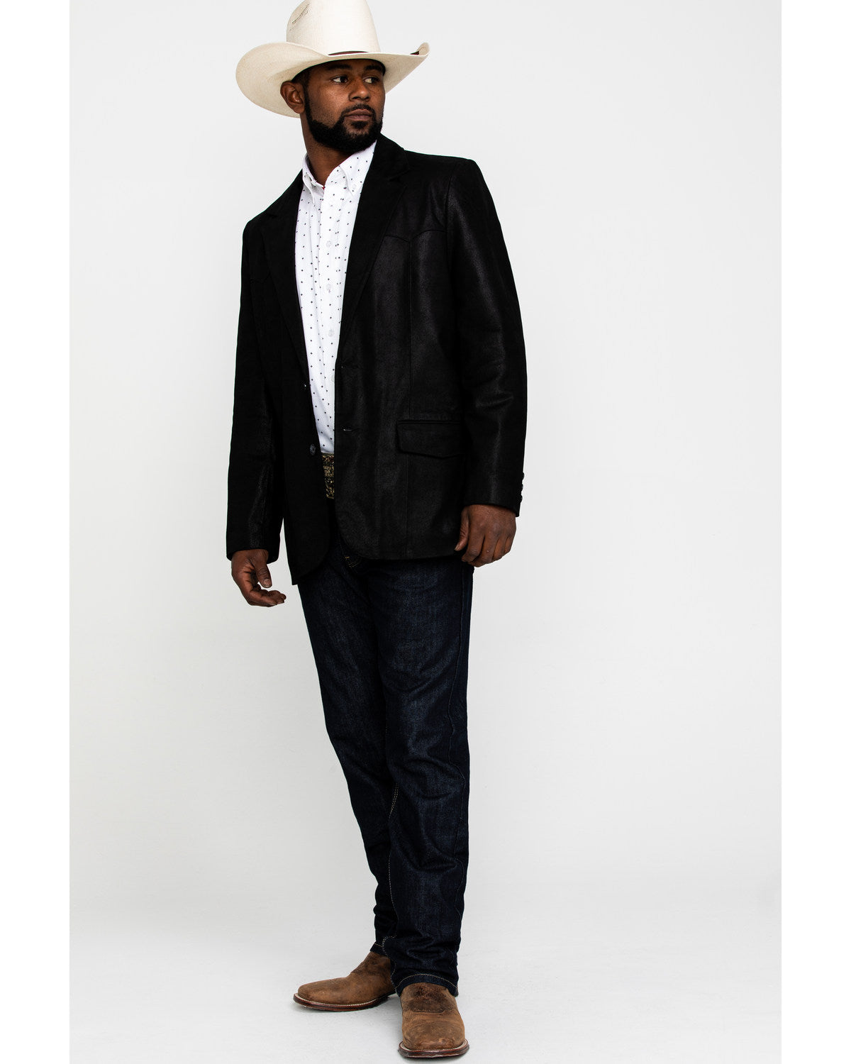 Men's Black Suede Blazer Jacket - Big & Tall | Cody James Clothing