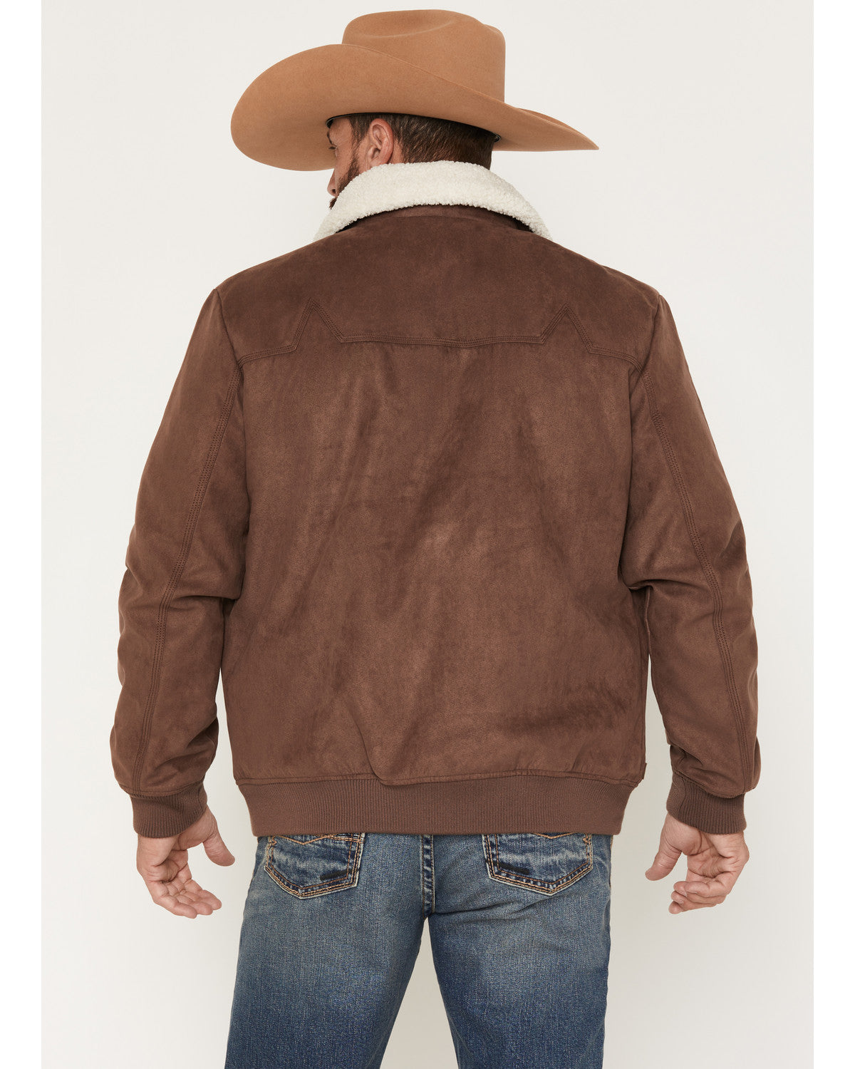 Men's Edward Faux Suede Snap Sherpa Bomber Jacket | Cody James Clothing