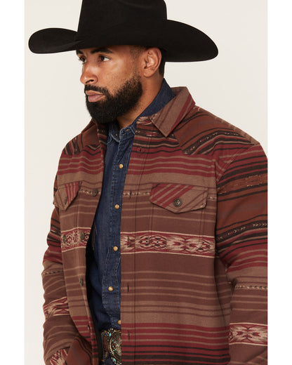 Men's Drif Southwestern Serape Striped Fleece Lined Shirt J | Cody James Clothing