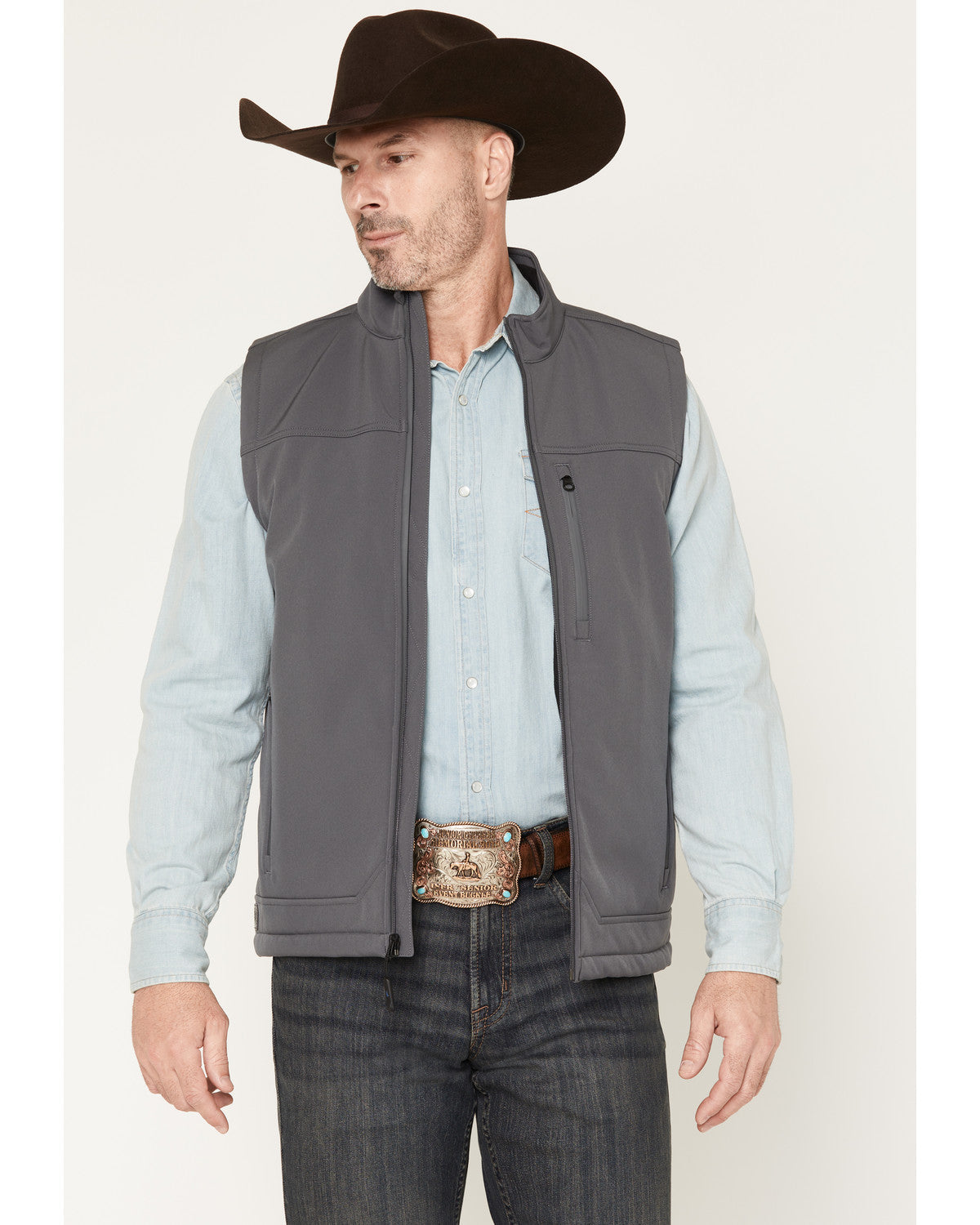 Men's Estacado Solid Concealed Carry Softshell Vest | Cody James Clothing
