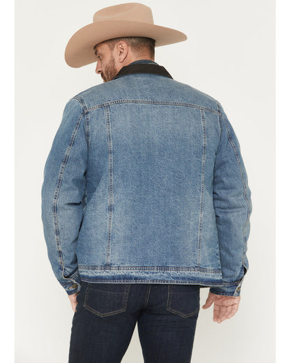 Men's Bandera Light Wash Sherpa Lined Denim Jacket | Cody James Clothing
