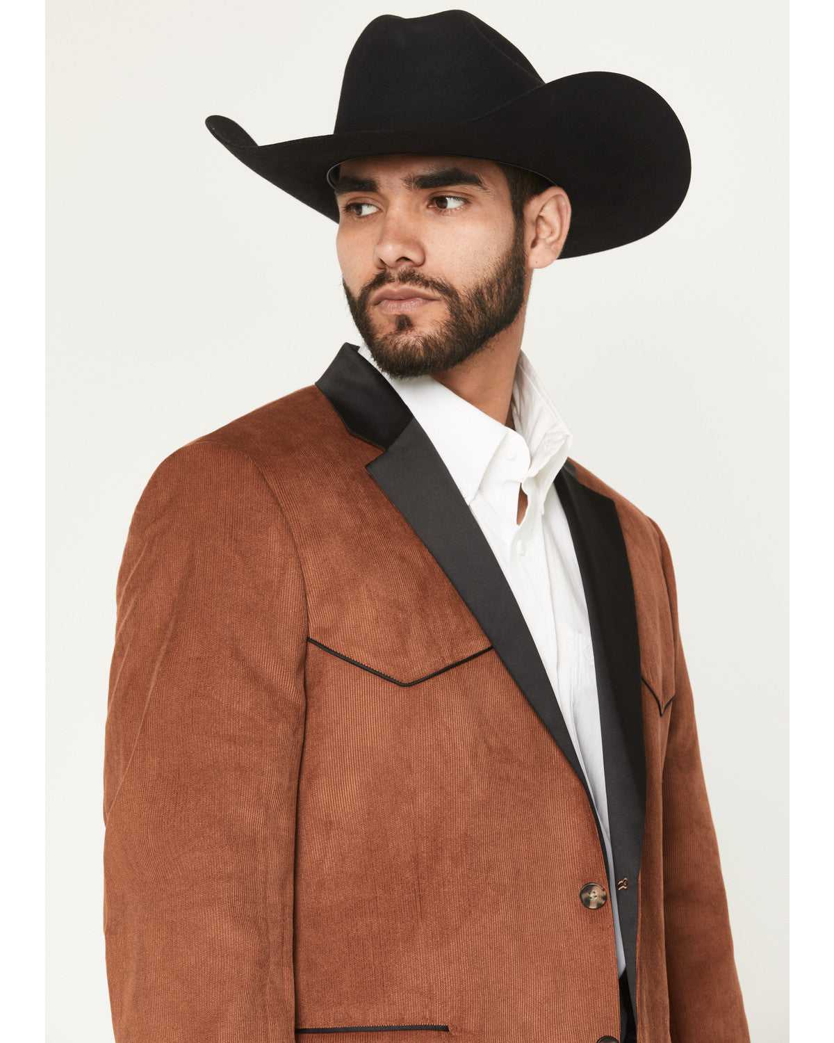 Black 1978® Men's Solid Corduroy Button-Down Sportcoat | Cody James Clothing