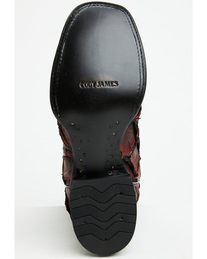 Men's Exotic Pirarucu Western Boots - Broad Square Toe | Cody James Boots