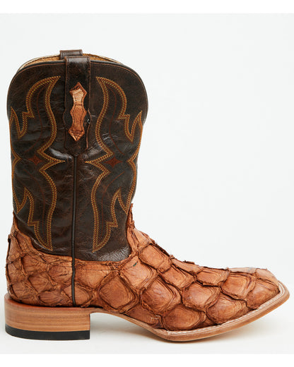 Men's Exotic Pirarucu Western Boots - Broad Square Toe | Cody James Boots
