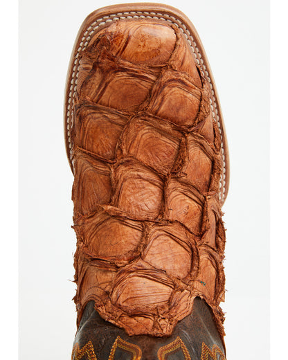 Men's Exotic Pirarucu Western Boots - Broad Square Toe | Cody James Boots