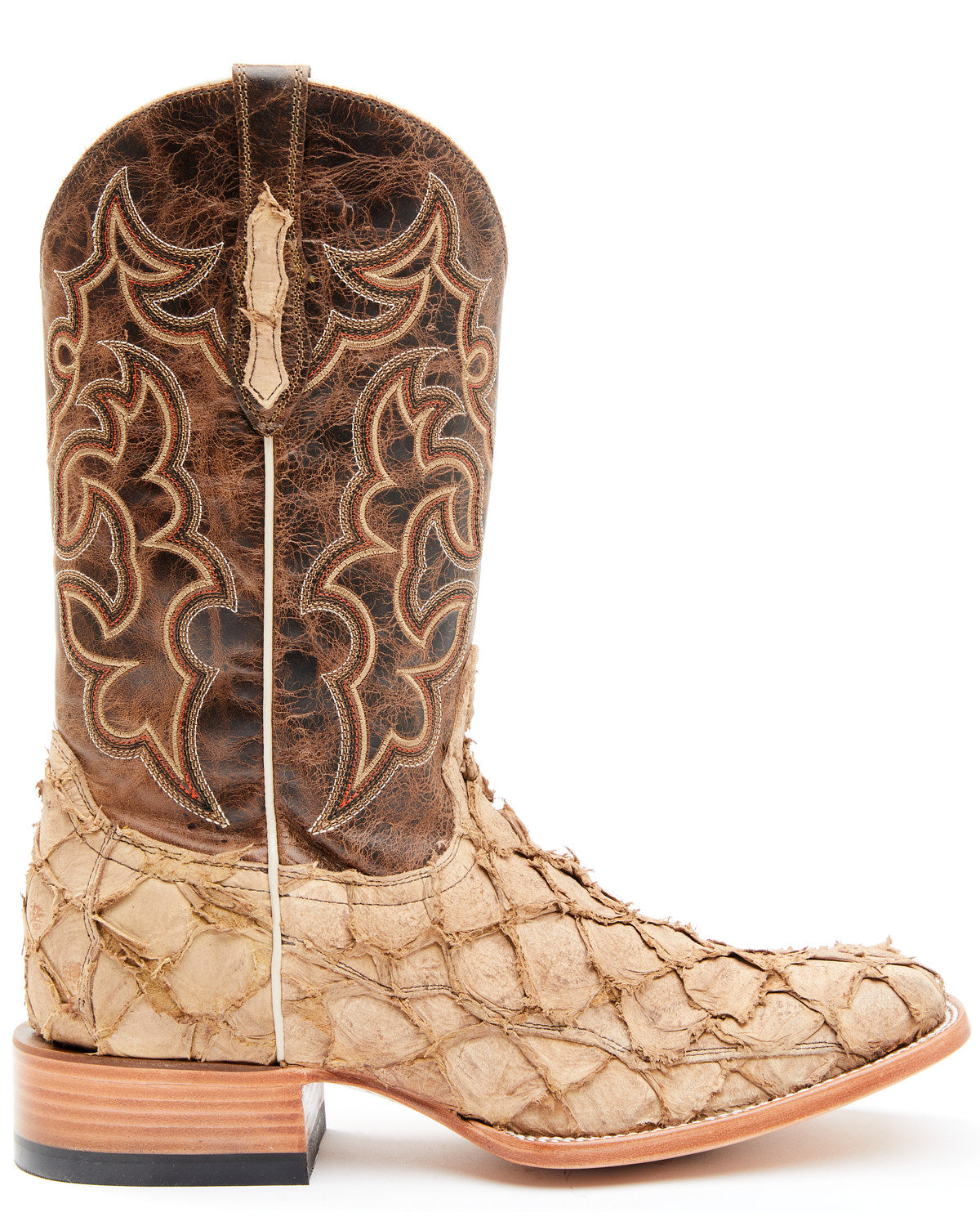 Men's Exotic Pirarucu Western Boots - Broad Square Toe | Cody James Boots