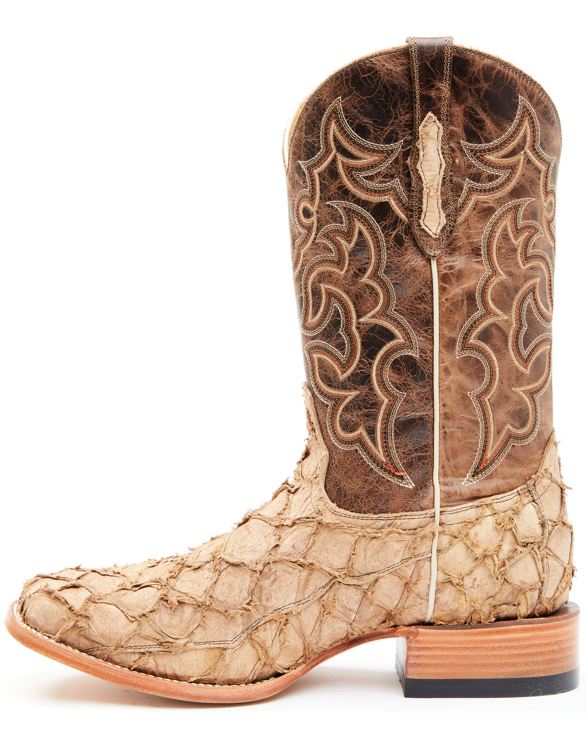 Men's Exotic Pirarucu Western Boots - Broad Square Toe | Cody James Boots