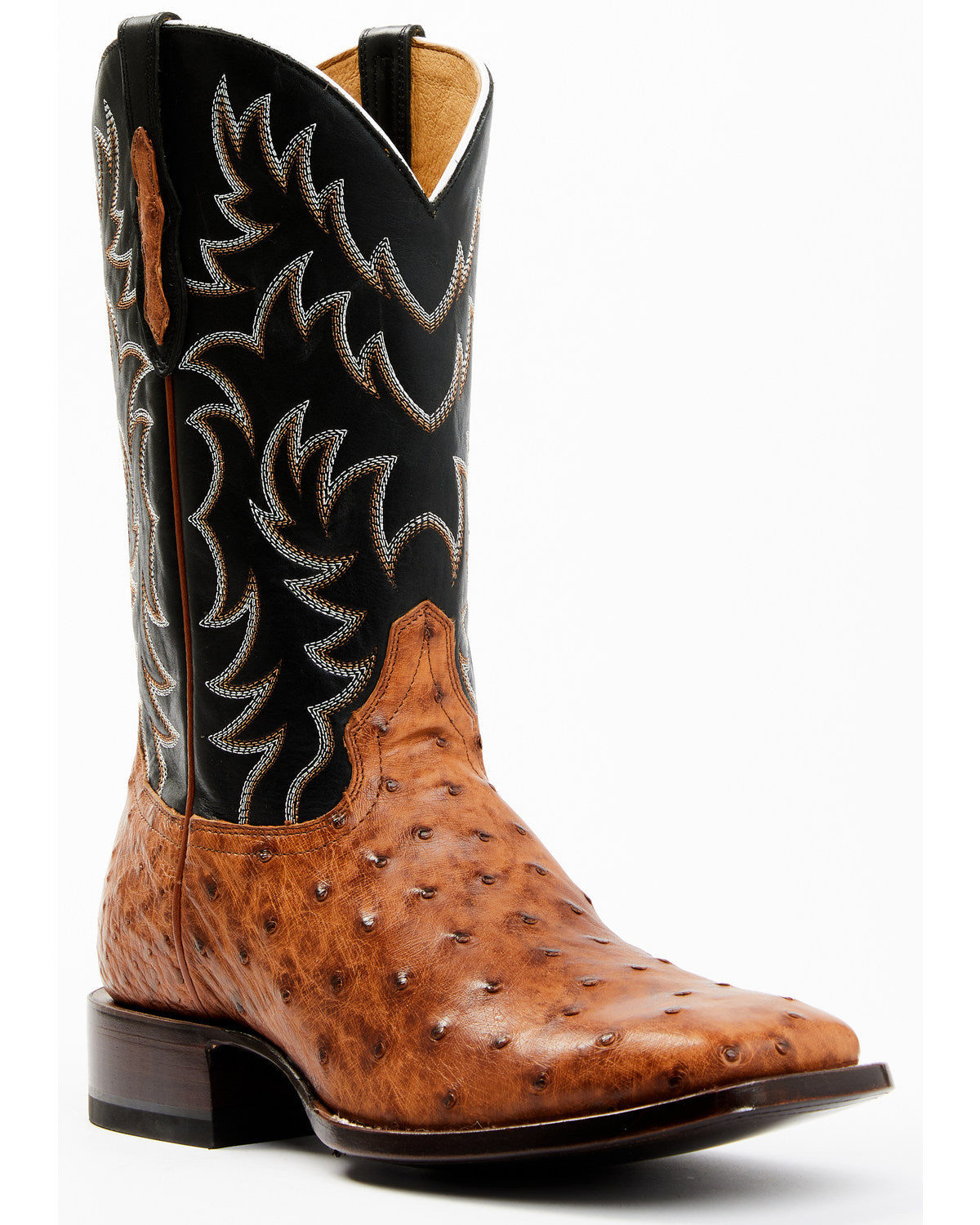 Men's Full Quill Cognac Ostrich Exotic Western Boots - Broa | Cody James Boots