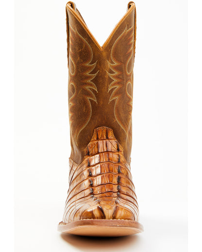 Men's Caiman Cognac 12" Exotic Western Boots - Broad Square | Cody James Boots