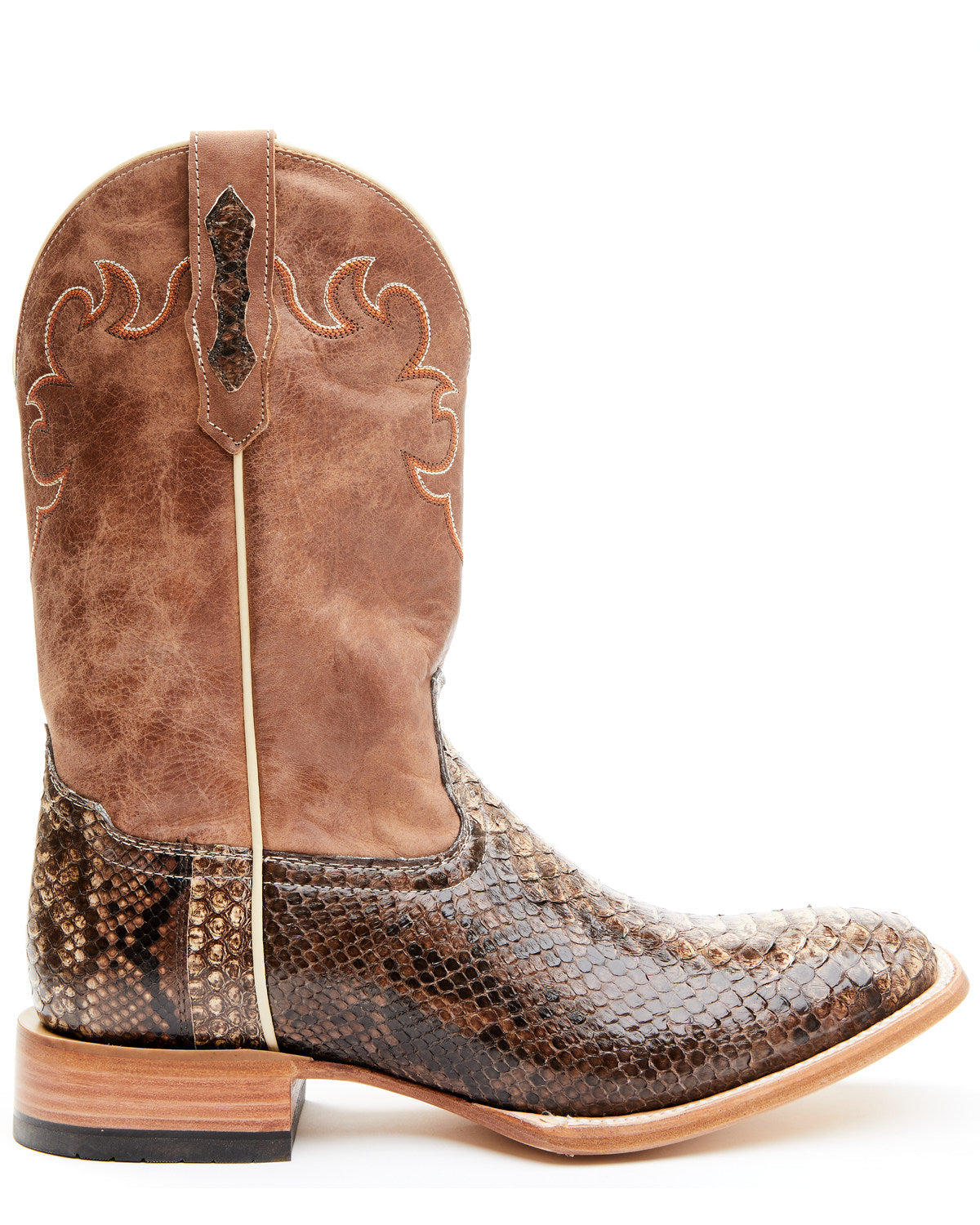Men's Exotic Python Western Boots - Broad Square Toe | Cody James Boots